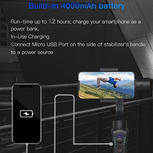 Thiết Bị Chống Rung Video Chụp Ảnh Tự Sướng 3 Trục Có Thể Gập Lại S5B Thiết Bị Chống Rung Cầm Tay Cho Điện Thoại Thông Minh iPhone Camera Hành Động - Product Image 6