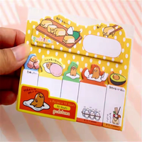 Rouleau de notes autocollantes mignonnes en forme de souris, ensemble complet rose, jouet de jeu de balle collante, papeterie en gros pour écoliers