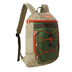 Mochila Unisex Ligera de Nailon Gris Claro con Marco Interno, Diseño Minimalista/Normcore con Patrón de Caracteres, Duradera, Portátil y con Cierre - Product Image 2