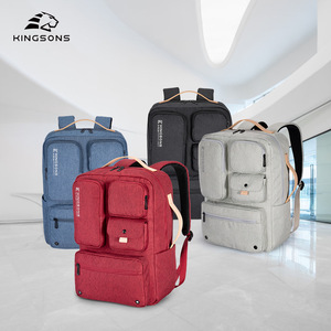 Kingsons Tactical <b>Backpack</b> Multi Pocket Large Capacity Unisex Outdoor Travel School Bag Red Blue Gray <b>Black</b> - Product Image 1