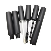10ml Mascara Noir Mat Tube Vide Brillant Cils Eyeliner Bouteille Vide Liquide Personnalisé 10ml Mascara Bouteille avec Logo De Luxe