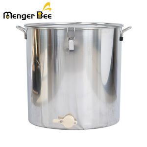 Equipo de apicultura 50 Kg Honey Tank SS Honey Barrel con tapa de barril y puerta de plástico para miel - Product Image 1