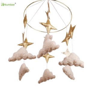 Compras en línea Género Neutral Galaxy Accesorios Recién nacido Nórdico Personalizado Luna Estrellas Bebé Cuna Móvil <span class=keywords><strong>para</strong></span> mujer embarazada Regalo - Product Image 3
