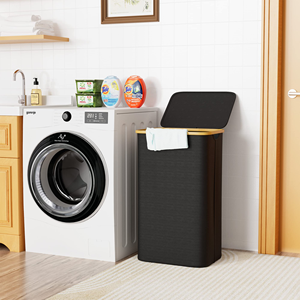 Hot Selling Customizable Size <b>Foldable</b> Bamboo <b>Laundry</b> <b>Basket</b> with Lids Option for Organizing Your <b>Laundry</b> - Product Image 4