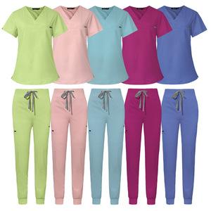 Traje quirúrgico 42031LW, uniforme médico colorido para niñas pequeñas, rosa, trajes para correr de 2 piezas, trajes para correr, uniformes médicos <span class=keywords><strong>Jan</strong></span> para mujeres - Product Image 2