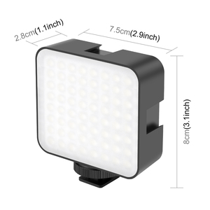 Luz <span class=keywords><strong>de</strong></span> Relleno PULUZ <span class=keywords><strong>de</strong></span> 64 LED y 5W, 6000-6500K, para Cámara, Videocámara, Fotografía Macro, Precio <span class=keywords><strong>de</strong></span> Fábrica - Product Image 2