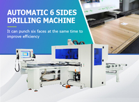 Machine à bois CNC 6 faces aléseuse perceuse machines à trous multiples alésage du bois