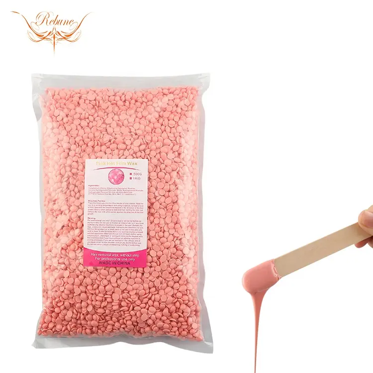 Atacado Paper-Free Brazilian Wax Beads 1kg Depilatório Hard Wax Bean 100g Para Rosto Corpo Axila Depilação