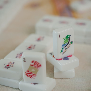 Bolas de Hilo Crema Premium con Diseño Divertido, Fichas de Mahjong Americanas con Forma de Gato, para Reuniones Sociales Profesionales, Regalo de Cumpleaños para Abuela - Product Image 5