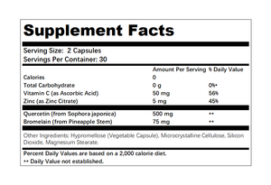 OEM/ODM Private Label Fábrica Fornecimento Quercetina Cápsulas com Zinco Vitamina C D Sabugueiro Adulto 60 Cápsulas Suporte Imunidade - Product Image 5