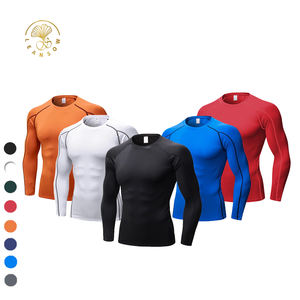 Camiseta Deportiva de Secado Rápido, Elástica en Cuatro Direcciones, de Alta Calidad y Personalizable, Ajustada, de <span class=keywords><strong>Manga</strong></span> <span class=keywords><strong>Larga</strong></span>, de Compresión para Hombre - Product Image 2