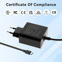 Fuente de alimentación PD 27W con aprobación CE, cargador de fuente de alimentación 5,1 V / 5A para Raspberry Pi 5