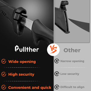 फैक्टरी थोक कम कीमत काले स्टेनलेस स्टील रसोई चाकू सैल्मन फिशिंग चाकू आउटडोर शिविर मछली पकड़ने वाला चाकू - Product Image 6