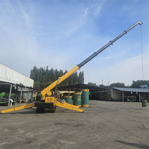Mini Track Spider Crane Accesorio 2ton 3ton 5000kg Grúa sobre orugas de elevación Grúa de araña usada con brazo articulado para la venta - Product Image 6