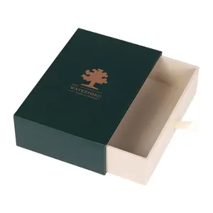 Роскошная элегантная Косметическая жесткая доска с напечатанным логотипом на заказ с выдвижным ящиком, щетка для волос/кошелек/коробка для духов