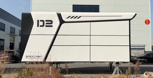 منزل كبسولة فضائية موصى به بشدة، مصنوع من الفولاذ الفاخر، سريع التركيب، بتصميم عصري للمطارات - Product Image 2