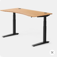 Table Moderne Convertible Extensible en Acier Inoxydable avec Mecanisme de Levage pour Bureau Debout Électrique Réglable