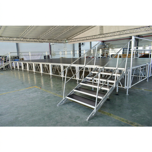 ระบบโครงถักเวทีอลูมิเนียมสำหรับใช้งานกลางแจ้งและในร่ม พร้อมบันได - Product Image 1