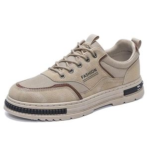 Zapatos Casuales de Moda para Hombre, Estilo Deportivo, Transpirables, de Malla y Cuero, con Suela Gruesa, Cómodos para Uso Diario y al Aire Libre - Product Image 5