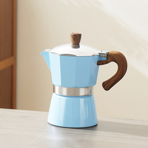 סיר מוקה קלאסי מאלומיניום עם שסתום יחיד, סיר קפה איטלקי קטן, בעבודת יד, ביתי, 12369, סט כלי להכנת קפה - Product Image 5