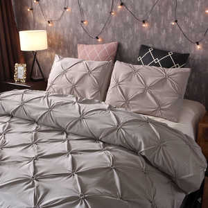 Ensemble de housse de <span class=keywords><strong>couette</strong></span> Queen, 3 pièces - Broderie élastique, housse de <span class=keywords><strong>couette</strong></span> en microfibre de luxe, <span class=keywords><strong>couette</strong></span> en <span class=keywords><strong>duvet</strong></span>, tissu confortable - Product Image 4