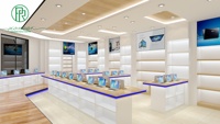 Pioneer Vente Flash Design d'Intérieur de Magasin Informatique pour l'Affichage de Produits Électroniques Ordinateurs Portables Téléphones Mobilier de Magasin en Vente