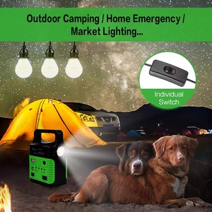 Générateur d'énergie solaire portable 10W, système d'énergie intelligent, fonction de charge de téléphone et radio MP3, 3 lumières avec kit d'éclairage solaire - Product Image 2