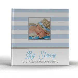 Livre souvenir personnalisé de la première année de l'histoire pour bébé livre souvenir de luxe pour grandir produit