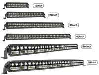 Barre lumineuse LED tout-terrain 12V, faisceau combiné spot et flood, 270 watts, IP68, lentille 6D