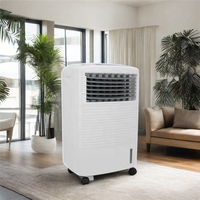 Petit évaporateur pour ménage ou neuf avec réservoir d'eau détachable de 10L AC \ DC 12V refroidisseur d'air de pièce portable à énergie solaire