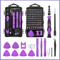 Jeu de tournevis de précision professionnel 115-en-1 avec embouts magnétiques en acier au chrome-vanadium pour iPhone/ordinateur portable/jeux