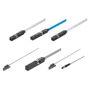 สวิตช์แม่เหล็กแบบติดตั้งร่อง T ของ FESTO รุ่น SDBT แบบเดิม พร้อมเอาต์พุต NPN มาตรฐาน IP68 สำหรับเซ็นเซอร์กระบอกลม SDBT-MSB-1L-NU-K-2-LE - Product Image 1