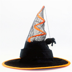 Accesorios de fiesta de Halloween Decoración <span class=keywords><strong>Sombrero</strong></span> de bruja de terciopelo <span class=keywords><strong>canario</strong></span> Accesorios de Halloween <span class=keywords><strong>Sombrero</strong></span> de mago - Product Image 5