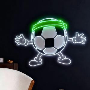Décoration murale néon de basket-ball avec LED à intensité variable. Parfait pour la <span class=keywords><strong>chambre</strong></span> d'un garçon ou l'espace sportif. Un cadeau de basket-ball bleu <span class=keywords><strong>et</strong></span> rouge stylé. - Product Image 2
