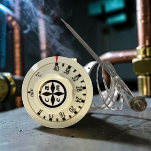 Thermostat capillaire fiable en cuivre durable ±1 ° Tolérance C certifiée UL - Product Image 1