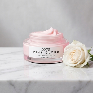 Crème hydratante douce OEM ODM Pink Cloud, squalane et extrait <span class=keywords><strong>de</strong></span> rose, hydratante et lissante, crème hydratante quotidienne pour le visage, pour tous types <span class=keywords><strong>de</strong></span> peaux - Product Image 2