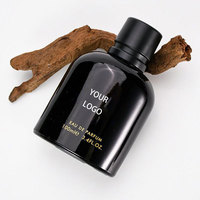 Parfum boisé naturel épicé pour homme 100ml, eau de parfum longue durée, spray noir avec patchouli et lavande, coffret cadeau haut de gamme
