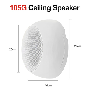 Haut-parleur de plafond en plastique de 5,5 pouces, 105G, économique, 25W, durable, son supérieur, pour les halls d'hôtel - Product Image 3