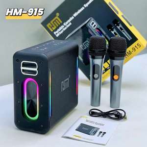 Altavoz de Karaoke HM-915 de Gran Potencia con Bajos Potentes, Reproductor de Música Portátil con Micrófono y <span class=keywords><strong>Bluetooth</strong></span> para Fiestas en Casa - Product Image 3
