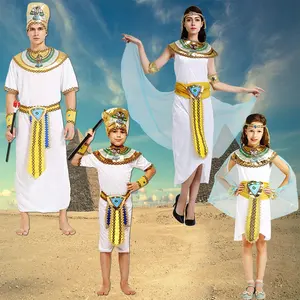 Cadılar bayramı karnaval parti çocuk Boy kız Cosplay antik mısır firavunu prens prenses kostüm