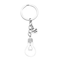 Porte-clés Mini Outils en Alliage d'Argent Unique, Breloque Ampoule, Pendentifs Tournevis, Décoration Sac à Main et Voiture, Souvenirs et Cadeaux pour Électriciens