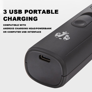 Fabrik individueller usb-elektrischer stahl-Aufladung Haustier Hund Nagelknipser geräuscharmer Led-Lichtschleifer Haustiere Hund Katze Nagelschleifer - Product Image 4