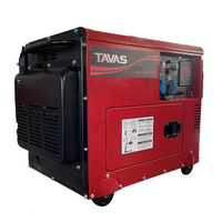 220V 230V 240V 380V AC Einphasiger Diesel-Inverter-Generator 6,5-7KW Tragbarer Leiser Generator