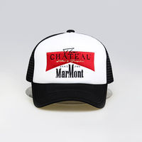 Casquette Trucker en Coton et Maille à 5 Panneaux de Haute Qualité pour Hommes, avec Logo Brodé Personnalisé et Patch en Caoutchouc, Idéale pour les Sports de Plein Air et les Activités de Performance