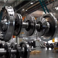 Roda Kereta Api dan As Roda serta Set Roda Gerbong Kereta Api 952mm yang Laris Manis dari Pabrik Roda Cina