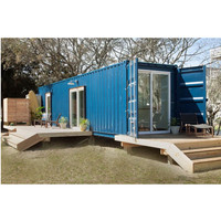 Maroc maison de conteneur modulaire préfabriquée, à faible coût, 4 chambres à coucher, résistante aux ouragans, avec électricité solaire