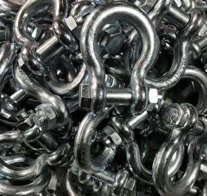 US Type D Shackle Heavy Duty Carbon Steel Galvanized Forged Screw <b>Pin</b> Marine Anchor Wholesale US Type Bow Shackle G210 G213 - Product Image 5