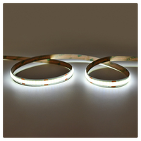 Tira de LED COB Dual Blanca de 24V CC, 5mm/8mm/10mm, Diseño sin Puntos, CRI>90, para Iluminación Lineal Comercial