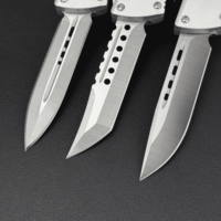 Couteau de poche compact MT Troodon A11 EDC, lame en acier 8Cr14MoV, manche en aluminium avec étui en nylon pour le camping en plein air, la chasse