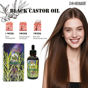 Nuovo Confezionamento Olio di Ricino Naturale con Rosmarino e Glicerina per Nutrire Capelli e Cuoio Capelluto, Olio di Ricino Nero Spremuto a Freddo da Semi Grezzi - Product Image 2